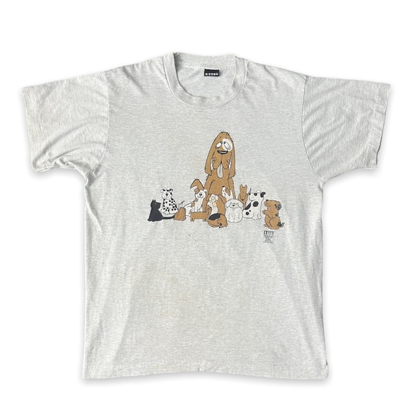 Vintage Tops - Vintage Dog Lover Graphic T-Shirt